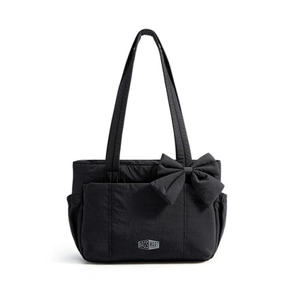 【NEW IN】BAGSMART Crush Bow Compact Tote Bag for Women-13"Laptop Friendly Lightweight Puffy Handbag with Cute Bow & Multiple Compartments for Travel Work Beach Gym Tiktokshopfalldealsforyou